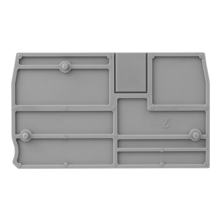 Płytka końcowa do złączki szynowej 2.5mm2 DS2.5 DGN D-DS2.5-01P-11-00AH