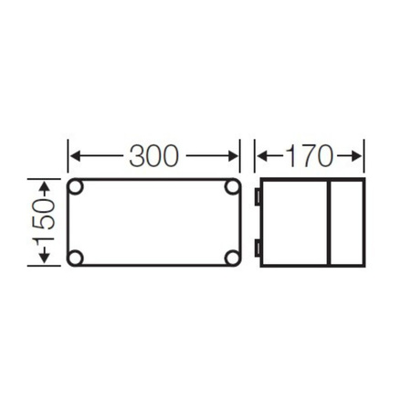 Obudowa Hensel 150x300x170mm IP66 pokrywa transparentna K K0100