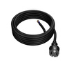 Przewód przyłączeniowy 10m z wtyczką prostą 250V 16A 3x2,5 mm² IP44 H05RR-F PP-40H czarny W-97537