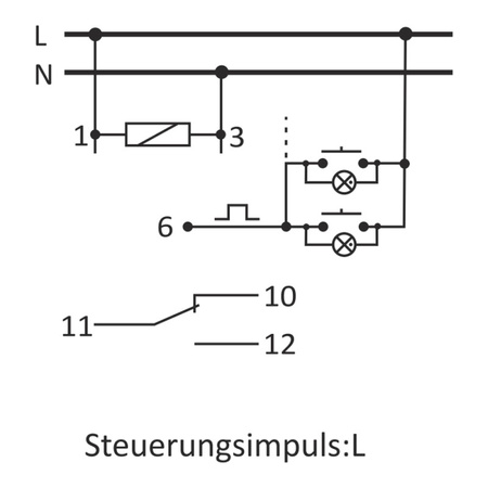 Przekaźnik impulsowy 16A z wyłącznikiem czasowym F&F BIS-413 230V