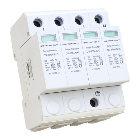 Ogranicznik przepięć ochronnik 4P 20-50kA AC T1/T2 Doktorvolt DV-5064