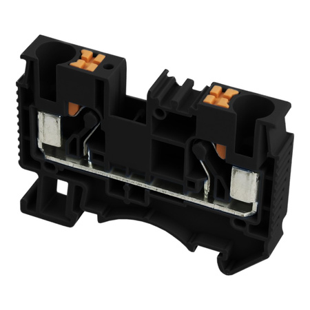 Złączka szynowa przelotowa zaciskowa czarna 10mm2 1P UL DS10-01P-13-00A(H)