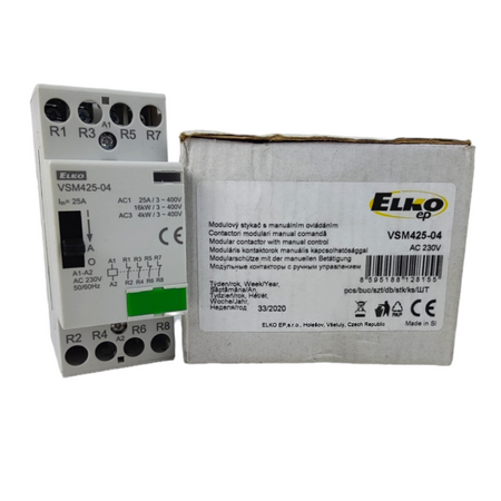 Stycznik modułowy ze sterowaniem ręcznym VSM425-04 VSM425-04 230V AC