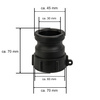 Złącze IBC GW S60x6 Camlock A 1 1/4'' Bradas IBCS60F-CGA125A