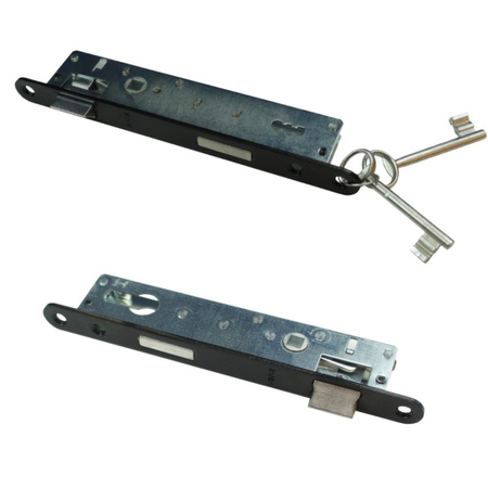 Zamek do drzwi na wkładkę uniwersalny z dźwignią 90/22 DV-6313-ZA-U