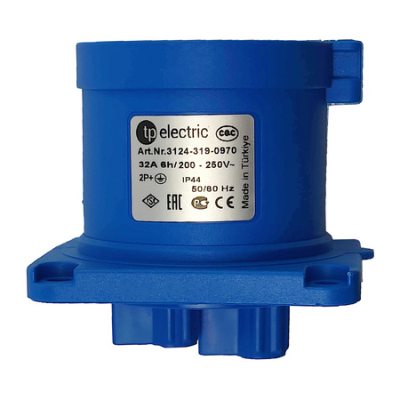 Wtyczka tablicowe kempingowa prosta CEE 3P 32A 230V IP44 3124-319-0970
