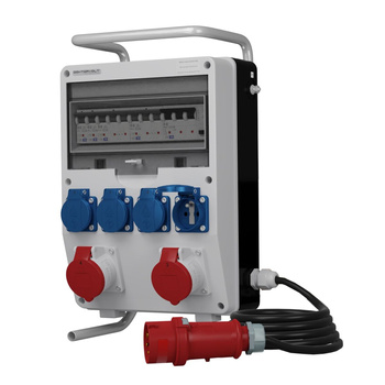 Rozdzielnica budowlana na stojaku z kablem TD-S/FI SKHU 2x16A 4x230V Doktorvolt DV-0175-F