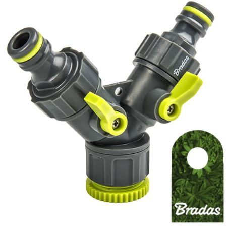 Trójnik 3/4" - 1/2" z 2 zaworami LIME LINE BRADAS LE-02221K