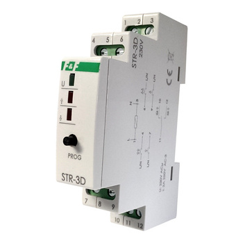 Sterownik rolet uniwersalny na szynę TH-35 mm do napędów 230V f&f STR-3D