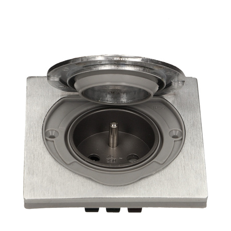 Hermetyczne gniazdo elektryczne. IP55 stal nierdzewna OR-AE-1397