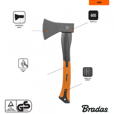 Siekiera uniwersalna FIBERGLASS 600g Bradas KT-SF1060