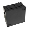 Puszka Natynkowa pusta 6 wlotów/12 wlotów VIPLAST CZARNA IP55 05 022-05