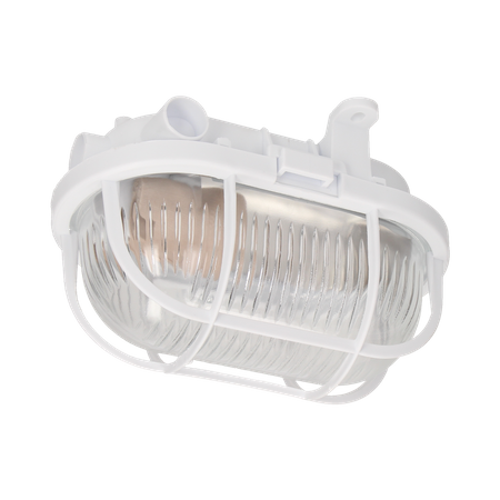 OVAL 60 7040T/P. oprawa oświetleniowa. 60W. E27. IP54. klosz szklany. osłona plastikowa A1110