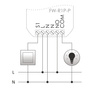 Przekaźnik bistabilny wielofunkcyjny 1-kanałowy F&Wave F&F FW-R1P-P