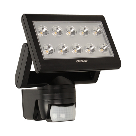 SIROCCO LED 25W. naświetlacz z czujnikiem ruchu. 1500lm. IP44. 4000K czarny