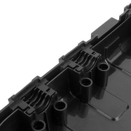 Skrzynka hermetyczna na kable wodoodporna duża 29x13,2x10cm zewnętrzna puszka elektryczna na przedłużacz 6 przepustów ogrodowa organizer czarna kempingowa do lampek świątecznych choinkowych DV-6654 Doktorvolt