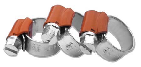 10 sztuk Opaska ślimakowa FORCE ORANGE 10-16mm W1 Bradas DB 10-16/9PB
