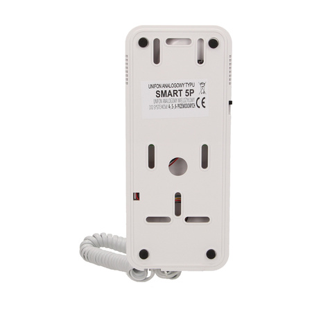 Unifon wielolokatorski do instalacji 4.5.6-żyłowych SMART 5P. CYFRAL. szaro-biały SMART 5P/SZ-BI