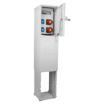 Rozdzielnica budowlana BV-SFI 16A 32A 2x230V na fundamencie IP44 erbetka Doktorvolt DV-5039-F