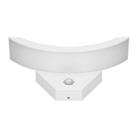 SPINEL LED 10W. oprawa ogrodowa z czujnikiem ruchu 140st. 800lm. IP54. 4000K. IK10. biała OR-OP-6119WLPMR4