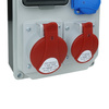 Uzbrojona rozdzielnica budowlana HL-S 32A 16A 2x230V Schuko Doktorvolt DV-5361-D