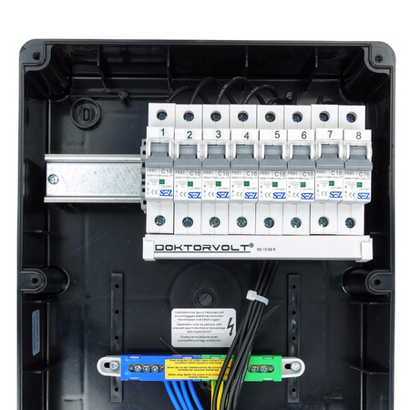 Rozdzielnica budowlana TD-S 8x230V gniazda Schuko Doktorvolt 2329