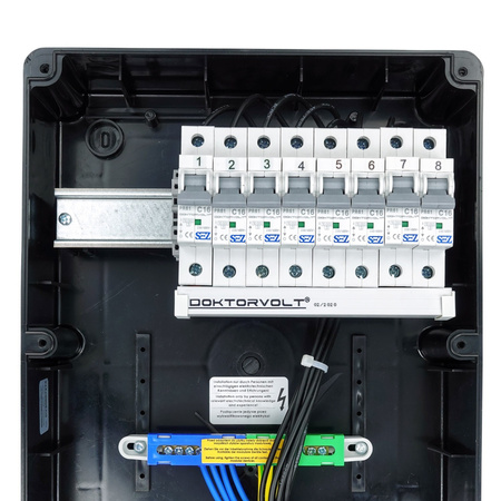 Rozdzielnica budowlana TD-S 8x230V gniazda Schuko Doktorvolt DV-2329-D