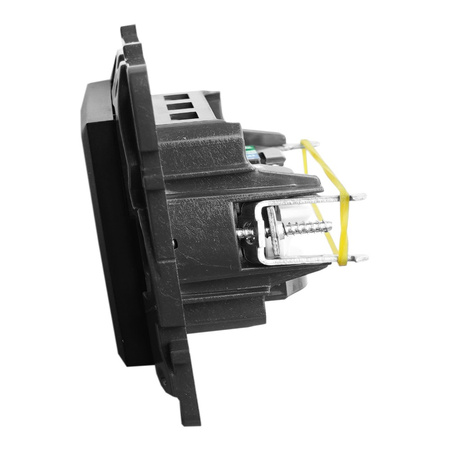 Gniazdo komputerowe podwójne RJ45 6 FTP czarne Niloe Step 863562