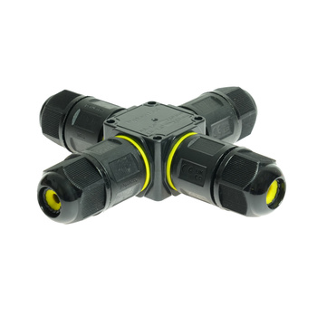 Rozgałęźnik kablowy hermetyczny 4-wlotowy RKH3-4SS IP68 3-pinowy bezśrubowy W-00401