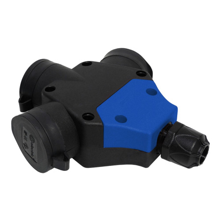 Jednofazowe gniazdo trójdrożne 3x16A 230V schuko IP44 rozgałęźnik TpE 3101-314-0300