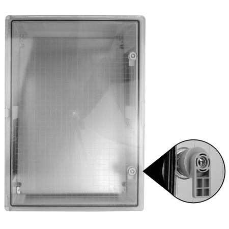 Skrzynka elektryczna z transparentnymi drzwiami 600x800x260mm obudowa rozdzielnia IP65 IK10 TP Electric 