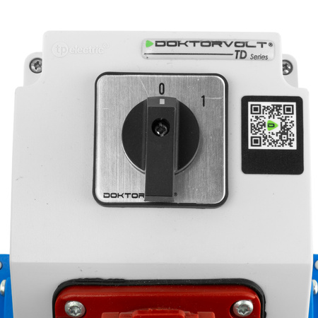 Rozdzielnica budowlana 16A 2x230V erbetka IP44 z łącznikiem krzywkowym 0-1 gniazda Doktorvolt DV-5220-D  