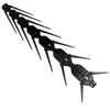 Kolce plastikowe odstraszacz na ptaki 34cmx3cmx9,5cm czarne skuteczna ochrona przeciw ptakom DV-KOLCE-CZ