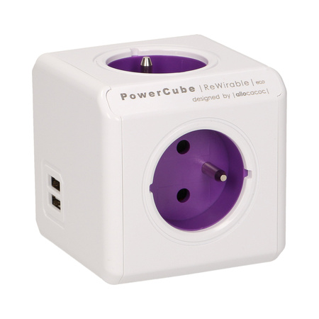 Rozgałęźnik Power Cube ReWirable USB + 4 wtyczki podróżne 1830/FRRU4P