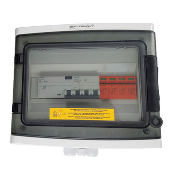 Doktorvolt Rozdzielnica PV Fotowoltaiczna Solarna AC SIEMENS 3F B25A 25A 300mA T2 DV-0751-FOT