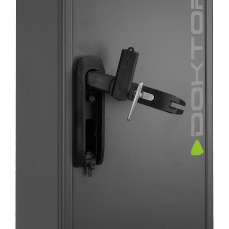 Słupek dystrybucyjny 132x26x24cm pusta obudowa do przykręcenia fundamentowa termoutwardzalna kempingowa antracyt  DV-6111