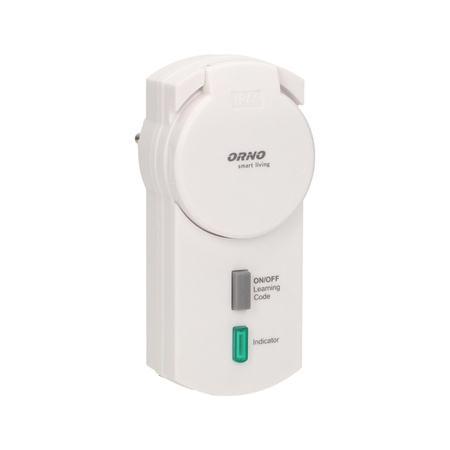 Gniazdo sieciowe zewnętrzne z funkcją ściemniania. sterowane bezprzewodowo. IP44. ORNO Smart Living OR-SH-1703