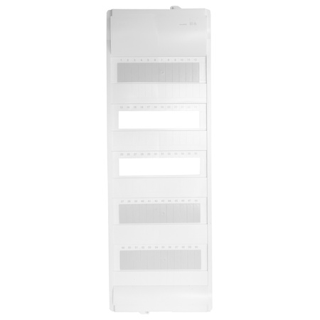 Rozdzielnica modułowa podtynkowa 5x12 zabezpieczona 14xMCB 2xRCCB VDE okablowana skrzynka elektryczna Hager 880,50x348x94,5mm zaciski rozgałęźne L1, L2, L3, N, PE Doktorvolt DV-6272-PT