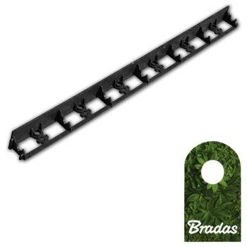 Obrzeże ogrodowe 45/1000mm TYP2 RIM-BORD-45 1m BLACK Bradas 0551