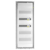 Rozdzielnica modułowa podtynkowa 5x12 zabezpieczona 14xMCB 2xRCCB VDE okablowana skrzynka elektryczna Hager 880,50x348x94,5mm zaciski rozgałęźne L1, L2, L3, N, PE Doktorvolt DV-6272-PT