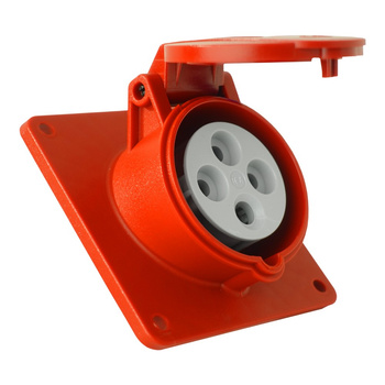 Gniazdo tablicowe skośne CEE 400V 16A/4P 83x90 mm 3122-309-1600