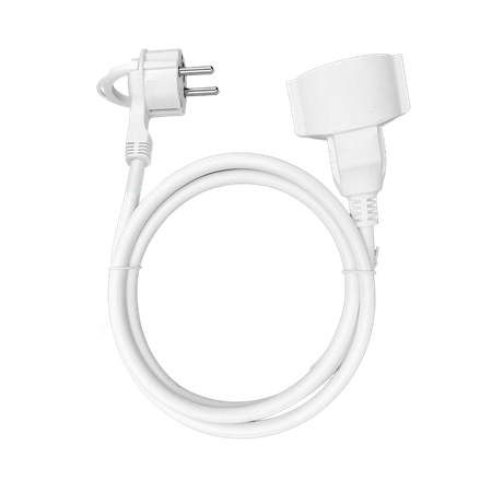 Przedłużacz domowy jednogniazdowy. 1x2P+Z (schuko) 1.5m.kabel PVC H05VV-F 3x1.5mm2. 230VAC/16A OR-AE-13194(GS)/1,5M