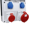 Rozdzielnica budowlana TD 63A 16A 2x230V gniazda Mennekes Doktorvolt DV-2442-F