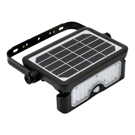 Naświetlacz solarny LED SOLEN 5W 500LM 4000K IP65 czarny czujnik PIR 2842