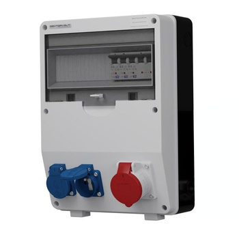 Rozdzielnica budowlana TD-S 16A 2x230V gniazda Mennekes Doktorvolt DV-6961-F