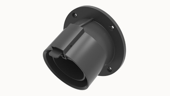 Uchwyt ścienny wtyku Typ 2 do ładowarki auta elektrycznego skośny DGN FEAC-V-03-02A(H)