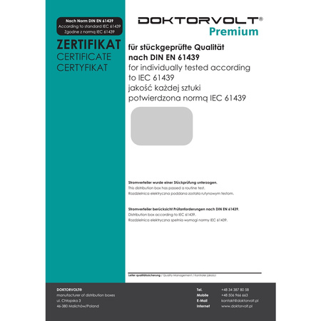 Rozdzielnica budowlana OS-S/FI SET 32A CEE MENNEKES z gniazdami 400V 230V na stojaku wyłącznik różnicowy rozdzielnia elektryczna przenośna na budowę skrzynka elektryczna z zabezpieczeniem Doktorvolt DV-6894-D