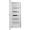 Rozdzielnica modułowa podtynkowa 5x12 zabezpieczona 14xMCB 2xRCCB VDE okablowana skrzynka elektryczna Hager 880,50x348x94,5mm zaciski rozgałęźne L1, L2, L3, N, PE Doktorvolt DV-6272-PT