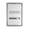 Rozdzielnica modułowa podtynkowa 2x12 zabezpieczona 8xMCB 1xRCCB VDE  okablowana skrzynka elektryczna Hager 505,50x348x98mm zaciski rozgałęźne L1, L2, L3, N, PE Doktorvolt DV-6210-PT