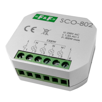 Ściemniacz oświetlenia z pamięcią ustawień natęż. oświetl. 350W F&F SCO-802